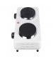 Portable 1000W Hot Plate Double Electric Stove Solid Burner 